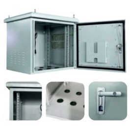 Phasak PHE 6615 Armario Rack Mural 19" 15U 600x600mm IP65 para Exteriores con Ventiladores