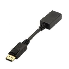 Aisens Conversor DisplayPort a HDMI, DP-M a HDMI A-H, 4K@30Hz, Plug and Play, Negro, 15 cm