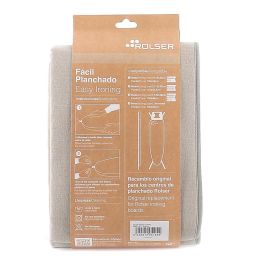 Rolser Funda para Tabla de Planchar 120 x 42 cm Arena Algodón con Cierre de Cordón