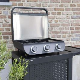 Cook'In Garden Flavo 60 Barbacoa de Gas Independiente con 3 Quemadores Rectos de Acero Inoxidable y 8.4 kW de Potencia con Encendido Piezoeléctrico