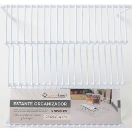 Estante 3 niveles metal blanco 26x24x11.4 cm - Confortime (12 Unidades) Estante 3 niveles metal blanco 26x24x11.4 cm - Confortime (12 Unidades)