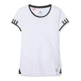 Camiseta de Manga Corta Infantil Adidas CLUB TEE DU2464 Blanco Poliéster