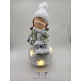 DKD Home Decor Figura Navidad Moderna 20 x 39 x 21.5 cm (2 Unidades) Azul Verde