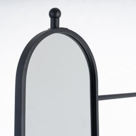 Espejo Recibidor Negro Metal-Mármol 80 X 32 X 175 cm