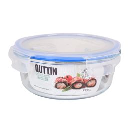 Quttin Fiambrera Hermética 1.3L, 20.5 cm, Ideal para Almacenar Alimentos (6 Unidades)