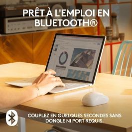 Logitech M240 Ratón Bluetooth Silencioso, 90% Menos Ruido de Clic, 18 Meses Autonomía de Batería, Diseño Ambidextro y Compacto para Viaje