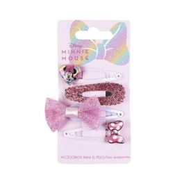 Accesorios pelo clips 4 piezas minnie 6.5 x 12.5 x 1.0 cm