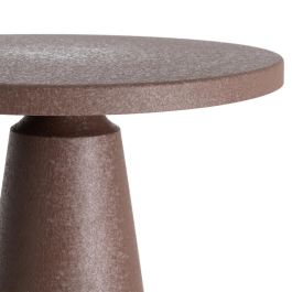 Mesita Marrón Acero 50,50 X 50,50 X 61 cm