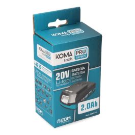 Koma Tools 20v-b2 Batería Li-ion 20V 2.0Ah con Indicador de Carga y Protección Antigolpes para Pro Series One For All