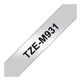 Brother TZE-M931 Cinta de Etiquetar Negro sobre Plata, TZe Laminada, 1.2 cm Precio: 35.99000042. SKU: B18YQA58W7