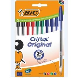 BIC Bolígrafo Cristal Blister 10 Unidades Colores Surtidos Trazo 0,4mm Referencia 516354 Cuerpo Transparente Precio: 10.69000031. SKU: B1AL8ZYTTV
