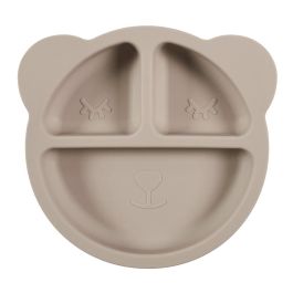 Tom et Zoe Plato Silicona para Bebé, Forma de Oso Gris con 3 Compartimentos, Colección Puericultura, 20 cm Precio: 7.99000026. SKU: B1727JC6LE
