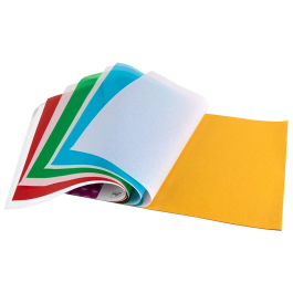Liderpapel Bloc trabajos manuales celofan 10 hojas colores surtidos 240x315mm