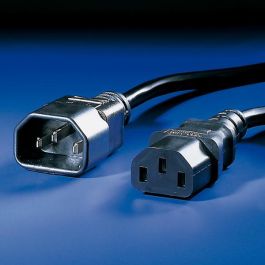 ROLINE Cable de Alimentación IEC320 C14 a C13, 1m, Negro, 250V, 10A