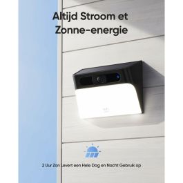 Eufy Cámara Solar Security S120 Exterior Inalámbrica 2K Energía Inagotable IP65 Resistente al Agua Foco