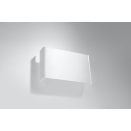 SOL-SL.0419 Aplique de Pared Copertura Moderno Blanco Acero para Interior Diseño Geométrico Iluminación Eficaz