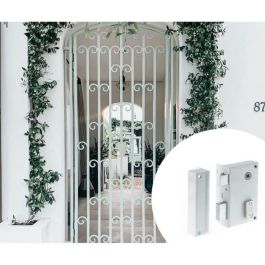 Yale YAV37G Cerradura de Aplique Seguidor Vertical Izquierdo Blanca - 2 Llaves Incluidas