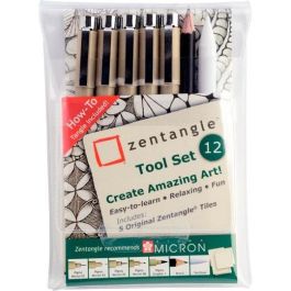 Talens Sakura Zentangle Tool Set 12 Piezas con Rotuladores Micron, Graphic y Zentangle Tiles Precio: 12.89000053. SKU: S8418326