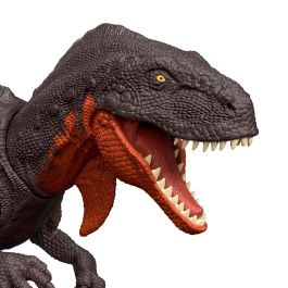 Jurassic World Jgb91 Dinosaurio Wild Roar Abelisaurus con Sonido y Ataque, Figura de Acción Rebirth para Niños +4 Años