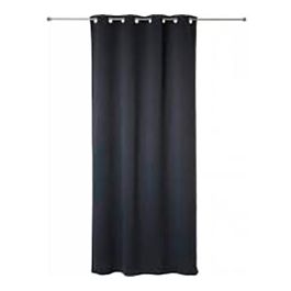 Atmosphera Pack 2 unid. cortina ocultación gris poliéstes 135x240cm