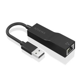 AISENS - CONVERSOR USB 3.0 A ETHERNET GIGABIT 10/100/1000 MBPS, NEGRO, 15CM Precio: 9.5000004. SKU: B123HB3HLQ
