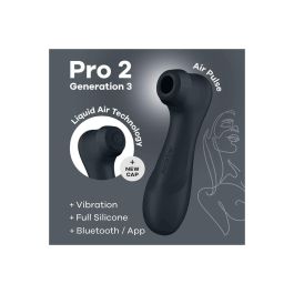 Succionador de Clítoris Satisfyer Pro 2 Generation 3 Negro Succionador de Clítoris Satisfyer Pro 2 Generation 3 Negro
