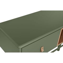 DKD Home Decor Consola Urban Verde 120x35x90 cm, Mesa de Pasillo y Entrada para Recibidor, Mueble Auxiliar MDF y PU