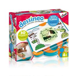 Diset 61018 Dessineo Aprende a Dibujar Paso a Paso Nueva Versión, Pupitre Maletín Educativo con Proyector, 30 Dibujos en 4 Pasos, Edad +4 años Precio: 34.59000017. SKU: S2413318