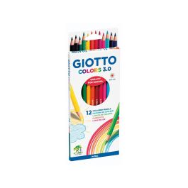 Lapices De Colores Giotto Colors 3.0 Mina 3 mm Caja De 12 Colores Surtidos 20 unidades