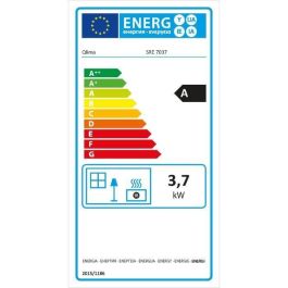 Qlima SRE7037C Estufa Electrónica de Queroseno 3700W, Modo Ahorro, Detector CO², Seguridad Antivuelco, Programable, Volumen 58-150m³