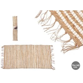 Alfombra Natural Blanca Doble 70 X 140 Cm Giftdecor (8 Unidades) Alfombra Natural Blanca Doble 70 X 140 Cm Giftdecor (8 Unidades)