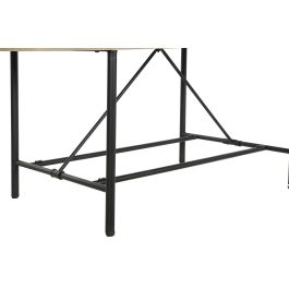DKD Home Decor Mesa de Centro Moderna Marrón y Negro 76 x 64 x 116 cm de Metal, MDF y Mármol Desmontable