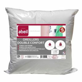 Abeil Set de 2 Almohadas Doble Comodidad y Firmeza (Suave 550g / Firme 650g) 100% Algodón 60x60cm Oeko-Tex