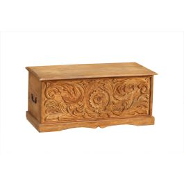 DKD Home Decor Arcón de Acacia Marrón Natural 90 x 40 x 40 cm Hecho a Mano con 1 Puerta Precio: 225.49999956. SKU: B13XD67W7D