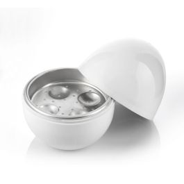 Cuecehuevos para Microondas con Recetario Boilegg InnovaGoods Cuecehuevos para Microondas con Recetario Boilegg InnovaGoods