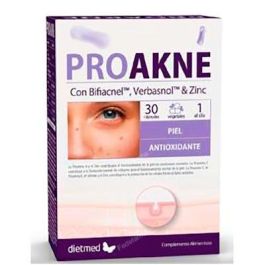 DIETMED Proakne 30 Cap - Complemento alimenticio para el acné con Vitamina A, Zinc y Vitamina C para el mantenimiento de la piel Precio: 23.4999996. SKU: B1ABRGNQ2S