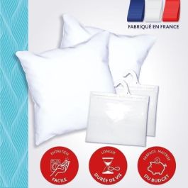 DODO Pack 2 almohadas de moda 60x60cm + 2 protectores de almohada impermeables 60x60 cm - Relleno 100% Poliéster Precio: 40.49999954. SKU: B19G3FL6ZE