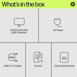 HP E27u G5 QHD USB-C Monitor HP E27u G5 QHD USB-C Monitor