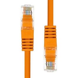 ProXtend CAT5e U/UTP Cable Ethernet de Cobre PVC Naranja 3m con Alivio de Tensión y Protección de Pestaña