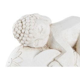 DKD Home Decor Figura Buda elefante Blanco Magnesia 22 x 40 x 44 cm