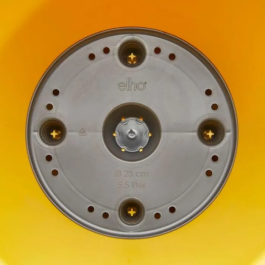 Elho 8711904348625 Maceta Redonda Loft Urban High 35 Amarillo Ø 34 x H 45 cm Exterior 100% Reciclado