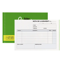 Liderpapel T228 Talonario Entregas Original y Copia Octavo Apaisado Texto en Catalán 155 x 105 mm Precio: 12.50000059. SKU: B1HD63V8ZS