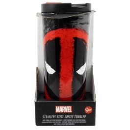 STOR Vaso Termo Deadpool Marvel Acero Inoxidable 425ml – Conserva Calor y Frío, Reutilizable