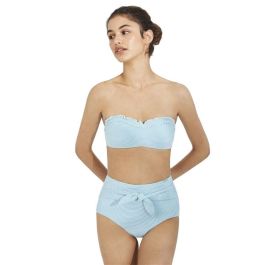 Bikini Ysabel Mora Bandeau Rayas Cian