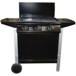 ANDALOUCIA Barbacoa de gas 3 quemadores en carro - Hierro fundido esmaltado ANDALOUCIA Barbacoa de gas 3 quemadores en carro - Hierro fundido esmaltado