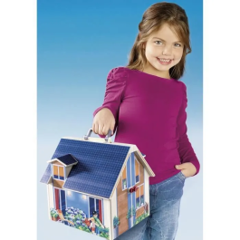 Playmobil Casa de Muñecas Maletín 70985 Plegable con Figuras y Accesorios para +4 Años