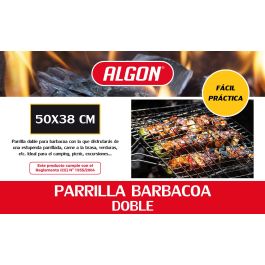 Algon Bbq Parrilla Bbq Cr-Wood S/Patas 50 cm x 66.5 cm (8 Unidades)