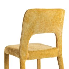 Silla Apilable Mostaza Tejido Salón 47 X 61 X 84 cm
