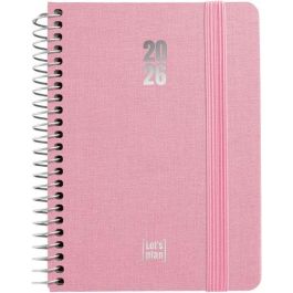 Agenda Anual (2026) Grafoplas Fancy Espiral Tapa Extradura Con Goma A6 150X120 S/V Rosa Pastel Precio: 10.50000006. SKU: B1EX9XR2JB