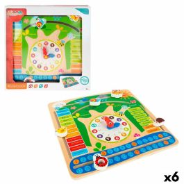 Juego Educativo Colorbaby Calendario 30 x 30 x 3 cm (6 Unidades) Precio: 51.49999943. SKU: B15R4DZMEV